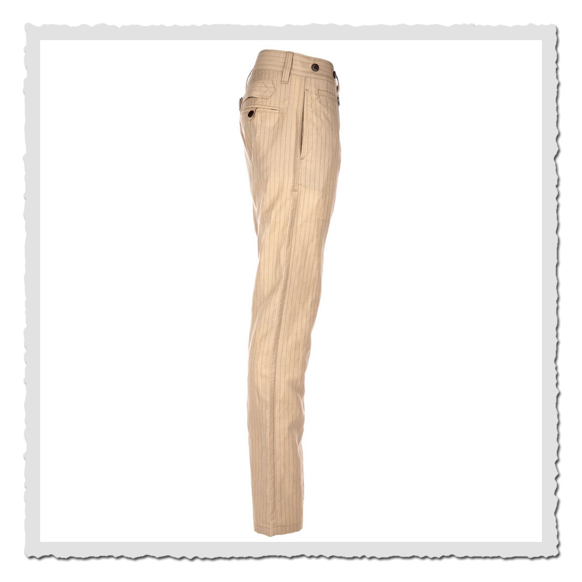 Pike Brothers Harvester Trousers – Vintage-Hose in Chicago sand aus Wolle-Leinen Mix